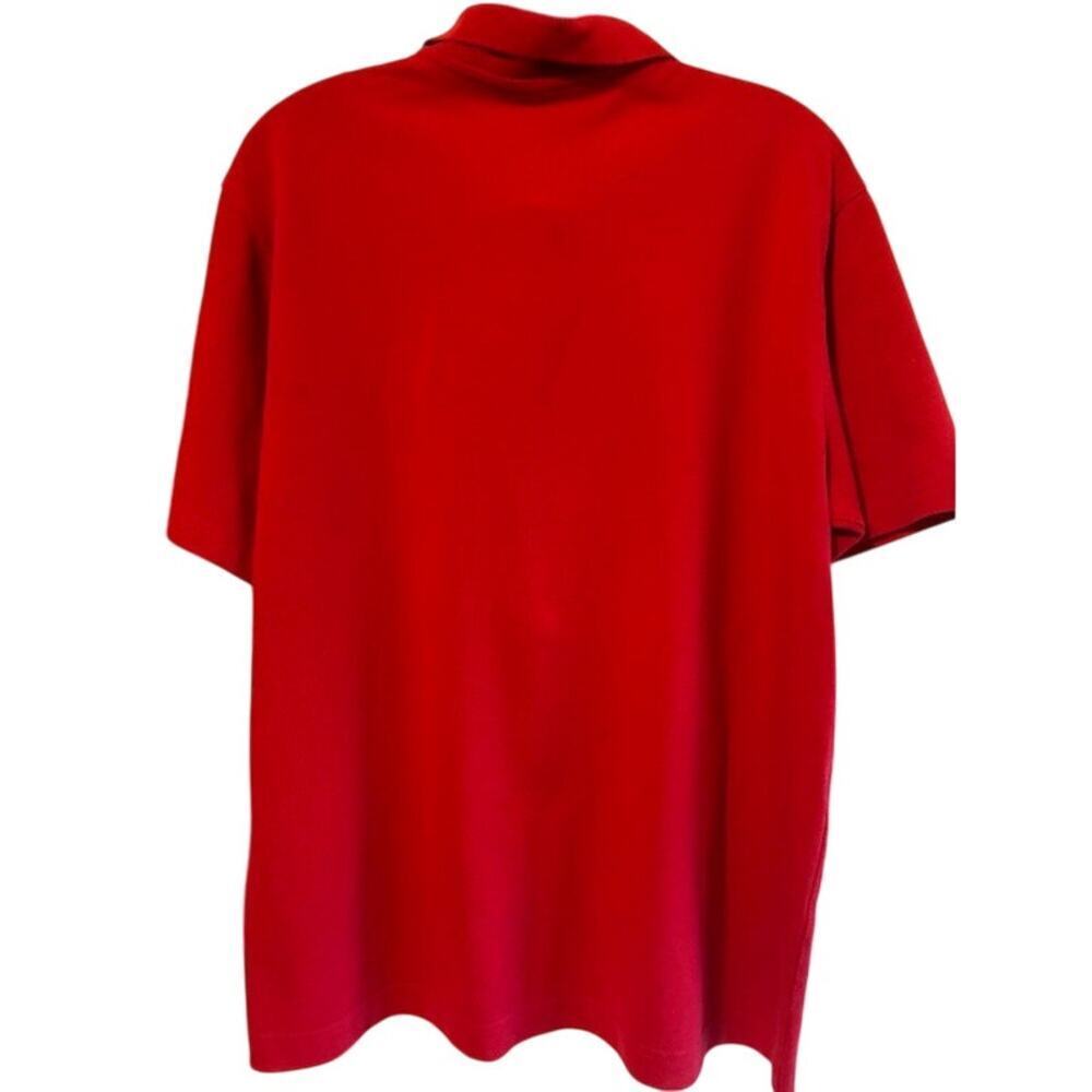 Lands End Men's Shirt Sleeve Polo shirt Sz Large Red - Picture 2 of 6